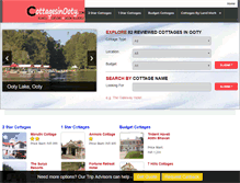 Tablet Screenshot of cottagesinooty.com